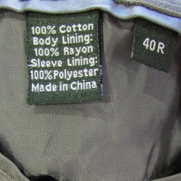 J. Crew Italian Fabric Gray Sport Coat Blazer 40R - Picture 6 of 6